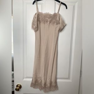 Gold Hawk Slip silk dress S